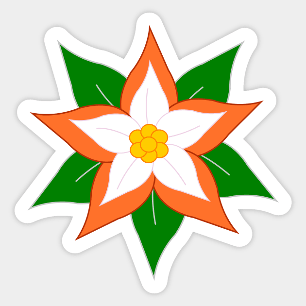 Poinsettia Sticker by traditionation